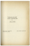 Moe Howard's Personally Owned Three Stooges' Columbia Pictures Script for Their 1943 Film, ''I Can Hardly Wait''